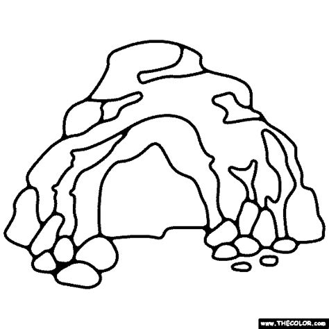 Cave Biomes And Landforms Coloring Page For Craft Projects And