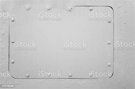 Closeup Gray Painted Aluminum Aircraft Sheet Metal Background Texture