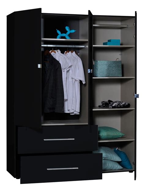 Complete your wardrobe with our range of wardrobe doors. First 3 Door Gloss Black Mirrored Wardrobe | FADS