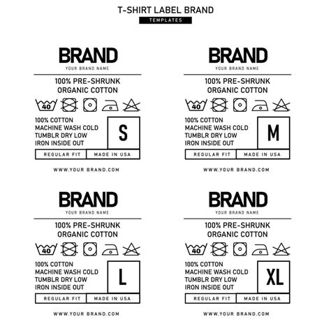 Clothing Label Tag Template Concept Vector Design Branding 21853451