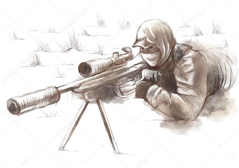 Sniper Drawing At Getdrawings Free Download