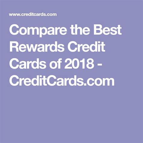 The Words Compare The Best Reward Credit Cards Of 2018 Credits Com On