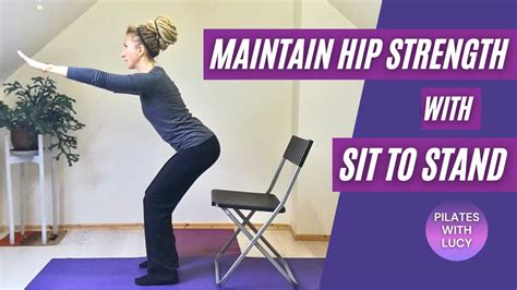 Sit To Stand Exercise For Hip Strength And Rehabilitation Youtube