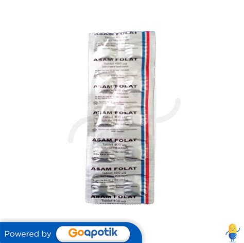Asam Folat Novapharin 400 Mcg Strip 10 Tablet Kegunaan Efek Samping