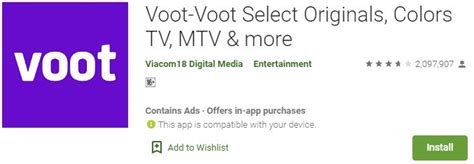 Voot app access its legacy content from hit shows which are now off air with the entire library of episodes. Download Voot App For PC (Windows 7/8/10 & Mac) Free