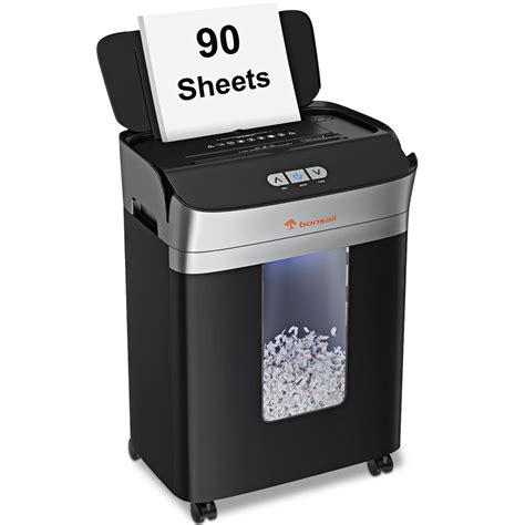 Buy Bonsaii Paper Shredder For Office 90 Sheet Autofeed And Manual Micro