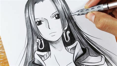 Drawing Boa Hancock Pencil Sketching One Piece Youtube