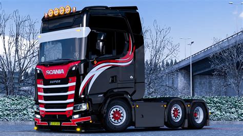 Skin Wf Truckstyling Pour Scania S V10 Ets2 Ets2 Mod Ats Mod