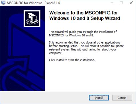 Discus and support windows 10 installshield wizard in windows 10 installation and upgrade to solve the problem; Get classic msconfig.exe back in Windows 10 and Windows 8