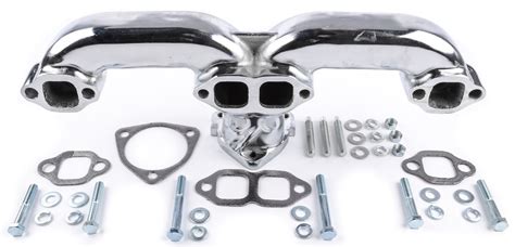 Jegs Performance Products 30100 Chrome Rams Horn Style Exhaust
