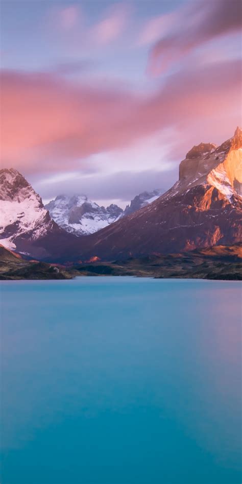 Download 1080x2160 Wallpaper Lake Pehoé Torres Del Paine National Park