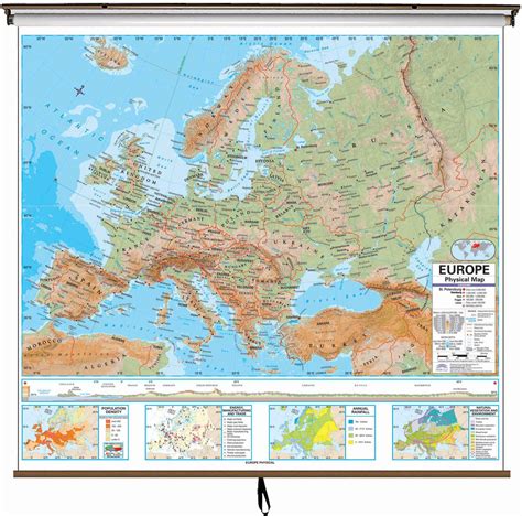 Advanced Europe Physical Map From Kappa Maps World Maps Online