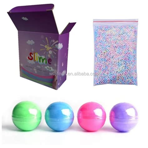 Diy Galaxy Fluffy Slime24 Pack Soft Egg Slime Colorful Mud Slime