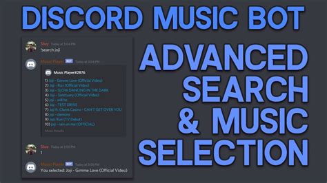 Discord Music Bot Searching And Queuing Multiple Tracks Youtube