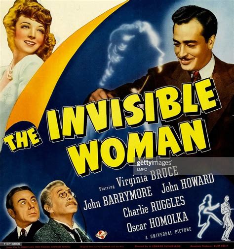 The Invisible Woman Poster Top From Left Virginia Bruce John