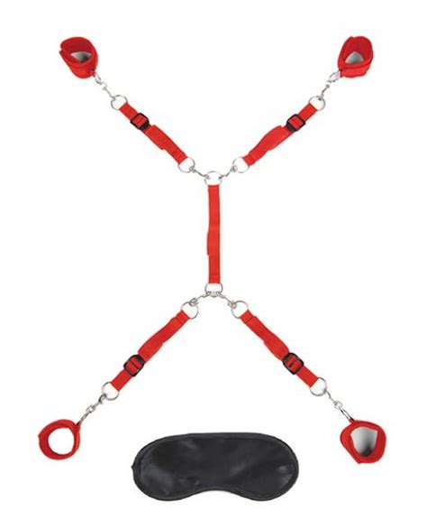 Lux Fetish 7 Pc Bed Spreader Red On Risque Fetish Toys