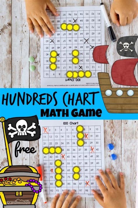 Free Hundreds Chart Battleship A Counting To 100 Game Math Center