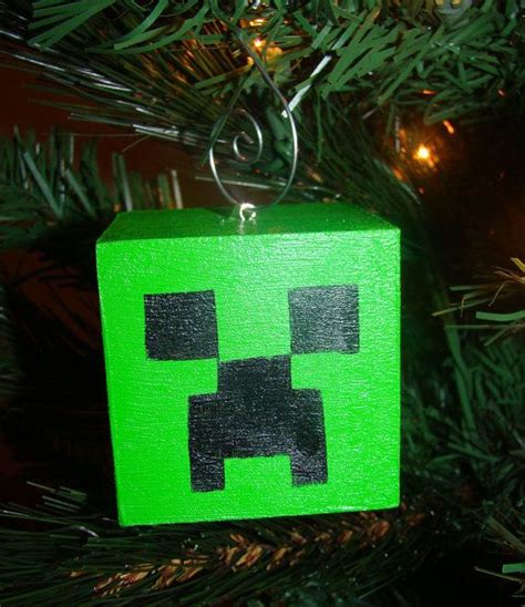 Minecraft Creeper Christmas Tree Ornament Etsy Diy Christmas