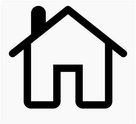House Outline Svg Png Icon Free Download Home Button White