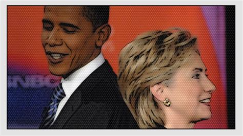 hillary clinton and barack obama from rivals to cuddles bbc news