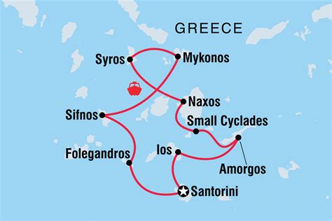 Island Hopping Map Of Greek Islands Ferry Routes