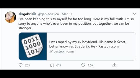 Stryder7x Accused Of Rape Stryder7x Responds Accuser Responds Back