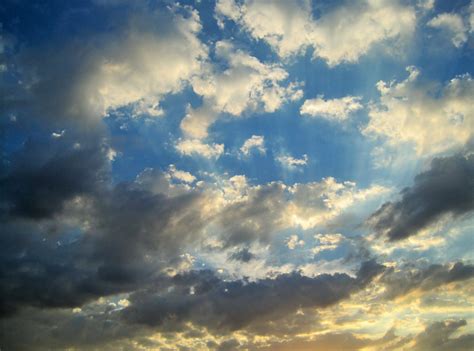 Scattered Clouds In The Sky Free Stock Photo Public Domain Pictures