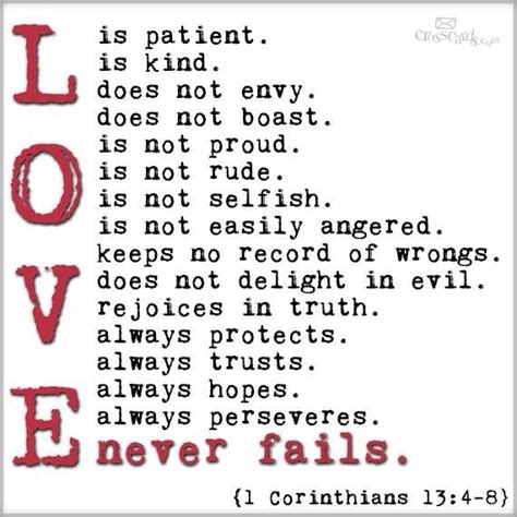It does not envy, it does not boast, it is not proud. The Traveling Ecumenist: Checklist for Love -- 1 ...