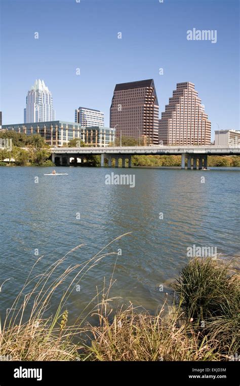 A View Across The Colorado River Of The Austin Skyline From Auditorium