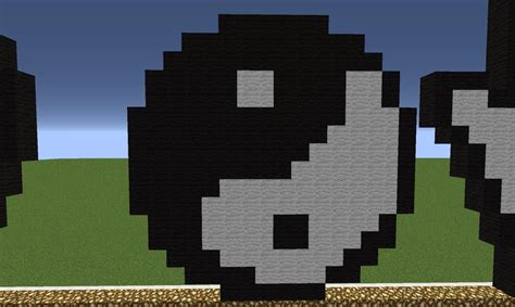 Ying And Yang Pixel Art Minecraft Project