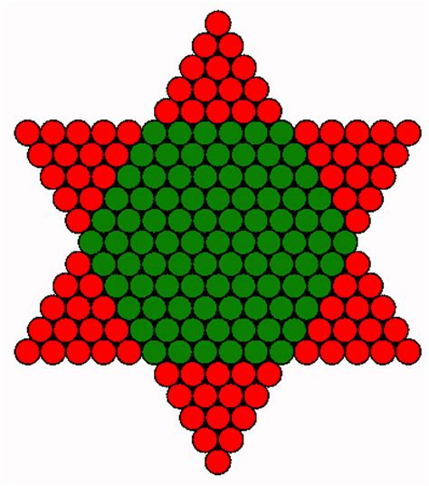Christmas Tree Star FRONT Perler Bead Pattern | Bead ...