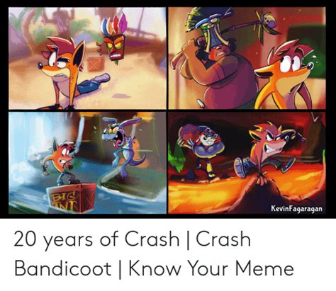 Kevinfagaragan 20 Years Of Crash Crash Bandicoot Know Your Meme
