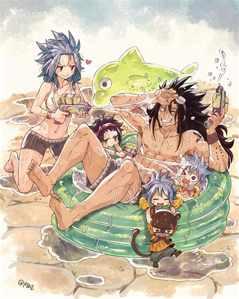 Rusky Gajeel Redfox Levy Mcgarden Pantherlily Fairy Tail Bad Id