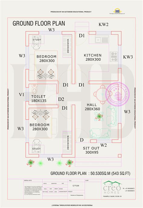 This plan is more spacious and it will perfectly fit in 7.39 cents of land (357.71 sq.yards). 545 Sq Ft Beautiful Kerala Home Plan with Budget of 5 to 7 ...