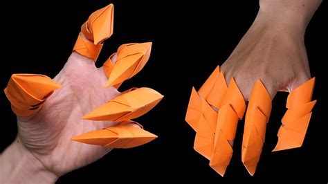 How To Make Origami Dragon Claws Halloween Youtube
