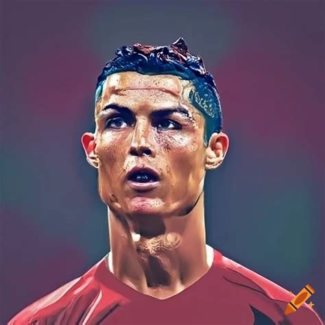Image Of Cristiano Ronaldo Playing Soccer On Craiyon