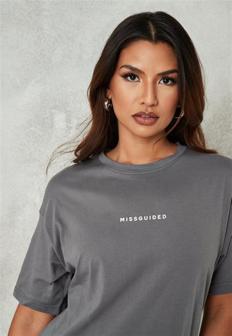 dark-grey-missguided-oversized-t-shirt-missguided