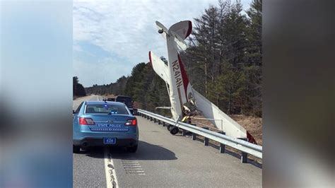 Pilot Walks Away After Plane Crashes Nose First On Maine Highway Abc News