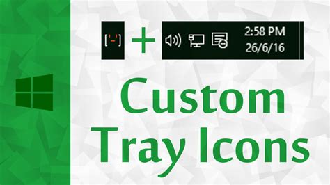 Windows Custom System Tray Icons Windows 10 Show