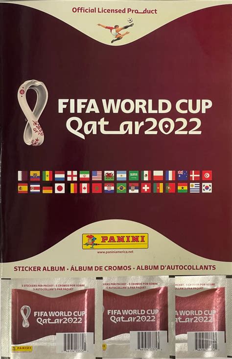 2022 Fifa World Cup Qatar Official Sticker Album And 3 Packs Hollywood