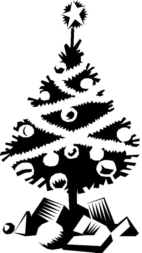 All of these black present clipart resources are for free download on pngtree. Christmas Tree Clipart Black And White - Clipartion.com