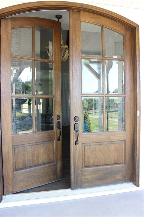 It was a steep learning curve, even with the mandatory training. Double wood and glass arched front door with Oil-based ...