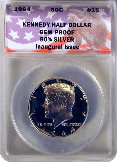 Collectons Keepers 15 1964 Kennedy Half Dollar 90 Silver Inaugural