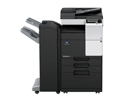 The first thing that you need to do is going to the control panel. bizhub 227 - Konica Minolta