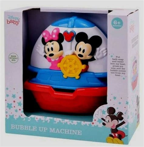 Disney Baby Mickey Mouse Clubhouse Bath Toy Bubble Up Machine 6 Mo