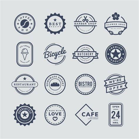 Collection Of Logo And Badge Vectors Download Free Vectors Clipart