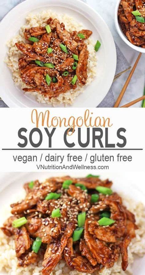 Use yves meatless beef strips, butler's soy curls or tofu (cut into 1/4 in. Mongolian Soy Curls | Recipe | Vegan dinner recipes, Beef ...