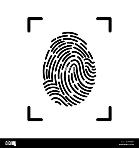 Finger Print Icon Hi Res Stock Photography And Images Alamy