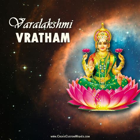 Maybe you would like to learn more about one of these? Varalakshmi Vratham Image with Quote | Create Custom Wishes