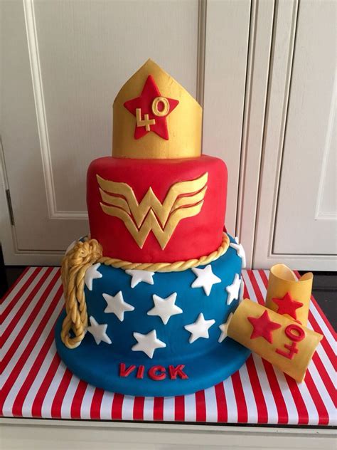 When it comes time to celebrate someone's 40th birthday, they have a lot of memories and accomplishments to be proud of. 40th Wonder Woman birthday cake | 40th birthday cake for women, Wonder woman birthday, Wonder ...